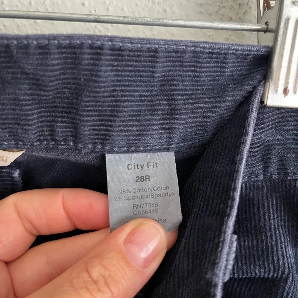 J. Crew Woman Navy City Fit Cotton Pant, Size 28R